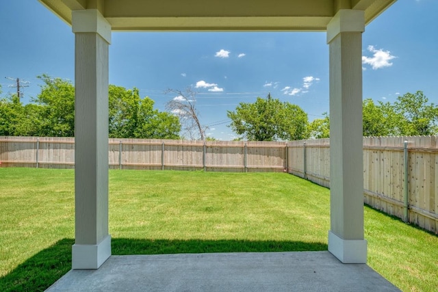 19216 Lady Bird Johnson St, Manor, TX 78653 - fenced backyard featuring a patio