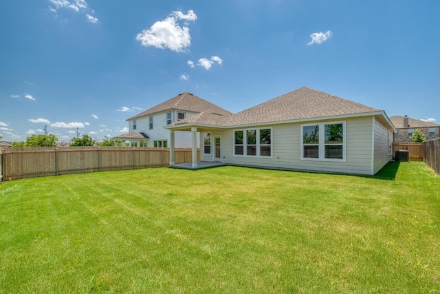 19216 Lady Bird Johnson St, Manor, TX 78653 - back of property with a fenced backyard