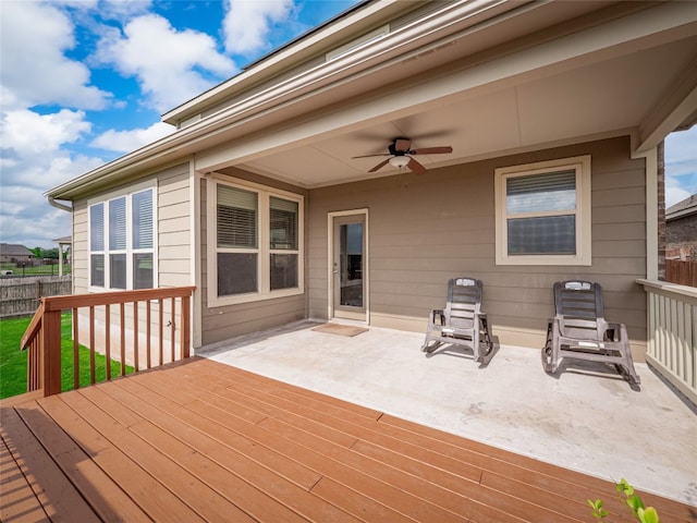 237 Andele Way, Liberty Hill, TX 78642 - deck with a ceiling fan and a patio