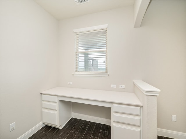 237 Andele Way, Liberty Hill, TX 78642 - unfurnished office with built in study area and wood finish floors