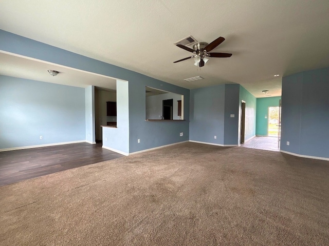 2709 Calypso Pl, Texas City, TX 77568 - empty room featuring carpet, ceiling fan, and baseboards