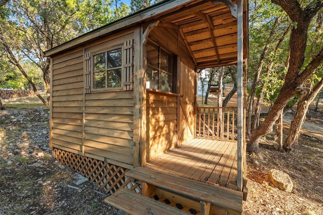 view of outbuilding