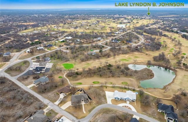 112 Chaumont St, Kingsland, TX 78639 - view of property location featuring a nearby body of water and nearby suburban area