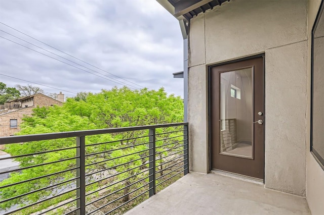view of balcony
