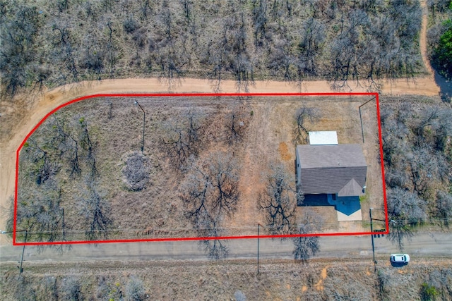 1504 Timber Valley Ln, Granite Shoals, TX 78654 - aerial view of property and surrounding area with property parcel outlined