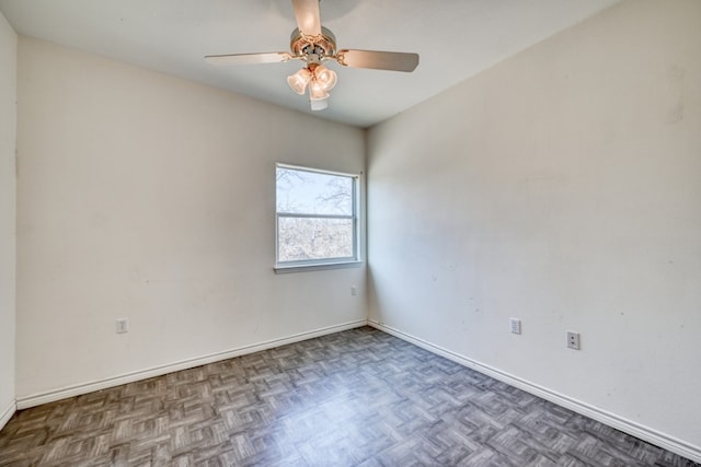 1504 Timber Valley Ln, Granite Shoals, TX 78654 - unfurnished room featuring ceiling fan and baseboards