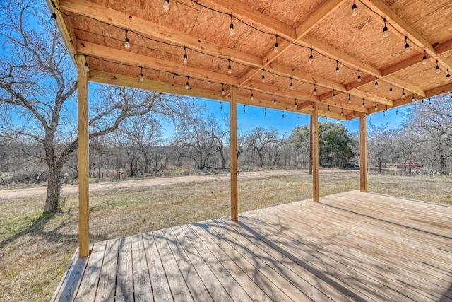 1504 Timber Valley Ln, Granite Shoals, TX 78654 - deck with a lawn and view of scattered trees