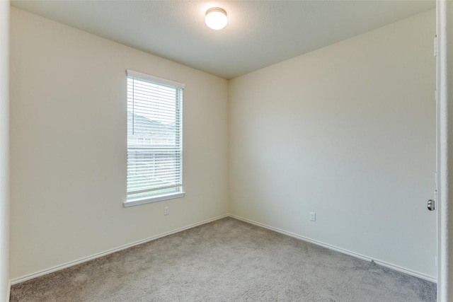 spare room with a wealth of natural light and light colored carpet