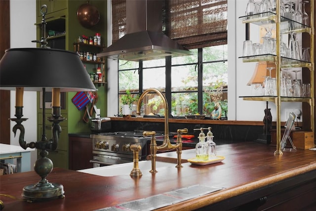 209 E Elizabeth St, Austin, TX 78704 - bar area featuring exhaust hood