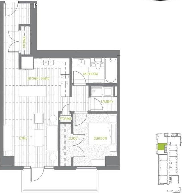 222 W Ave Unit 1312, Austin, TX 78701 - room layout
