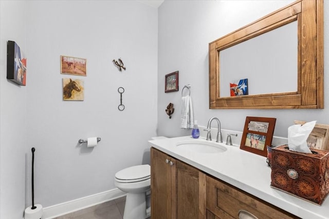 1430 Antioch Rd, Paige, TX 78659 - bathroom with vanity and tile patterned floors