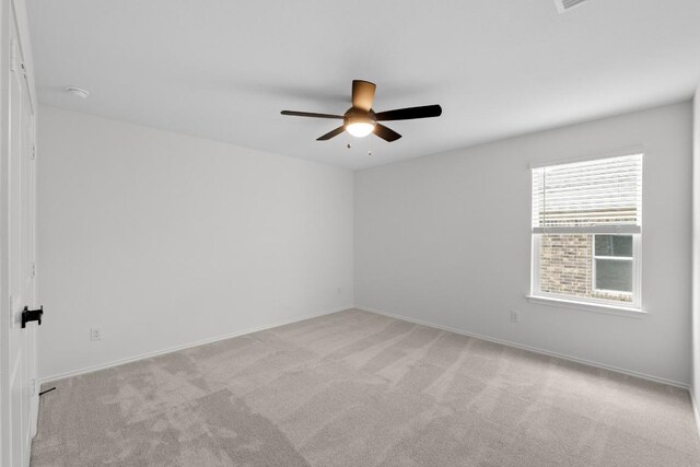 4829 Mozzafiato Ln, Round Rock, TX 78665 - unfurnished room with ceiling fan, carpet flooring, and a smoke detector
