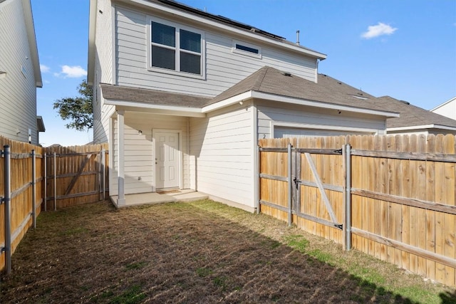 view of back of property