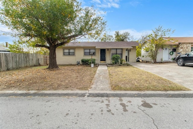 view of ranch-style house