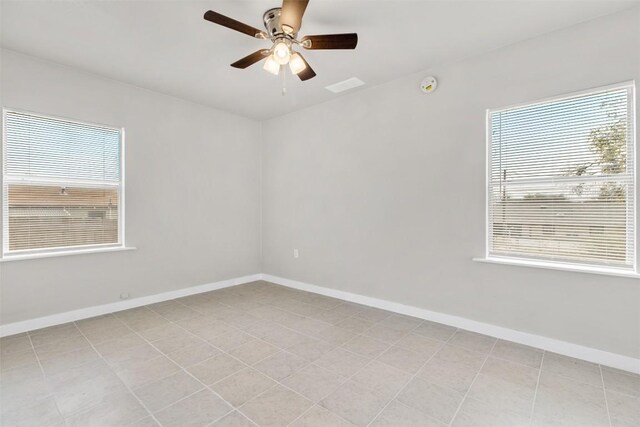501 Hill St, Copperas Cove, TX 76522 - unfurnished room with plenty of natural light, ceiling fan, and a smoke detector
