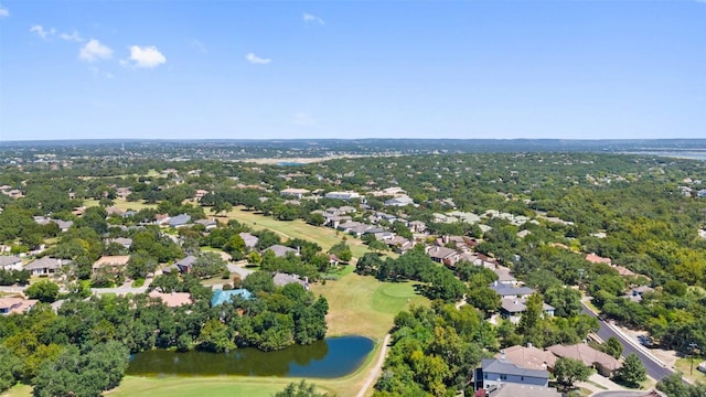 216 Fairlake Cir, Austin, TX 78734 - aerial view of residential area with a nearby body of water and a golf course