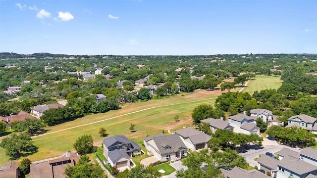 216 Fairlake Cir, Austin, TX 78734 - aerial perspective of suburban area featuring a local golf course