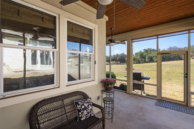 216 Fairlake Cir, Austin, TX 78734 - sunroom with ceiling fan