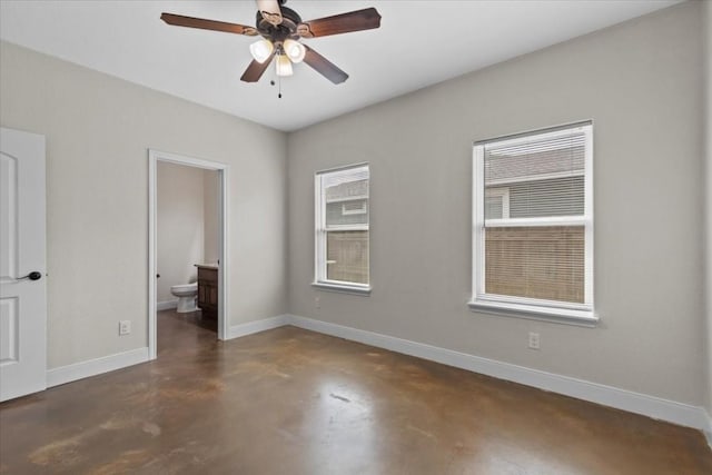 unfurnished bedroom featuring ensuite bathroom