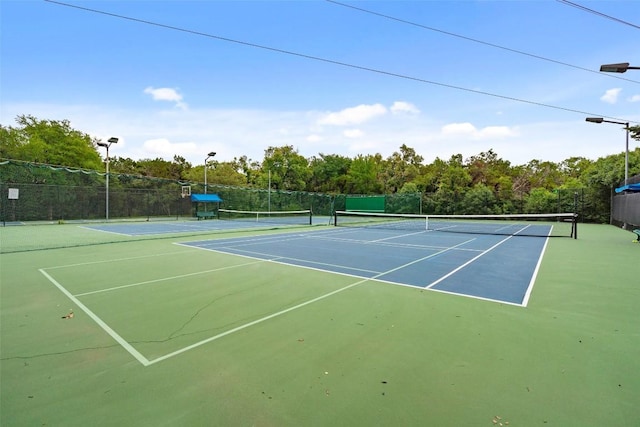 view of tennis court