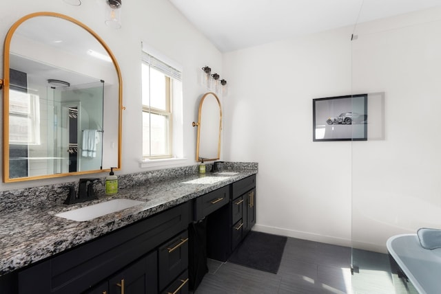 bathroom featuring vanity