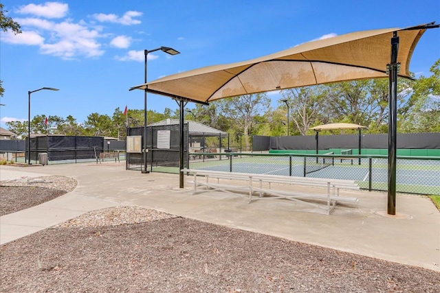 317 Yellow Rose Trl, Georgetown, TX 78633 - surrounding community with a tennis court and a gazebo