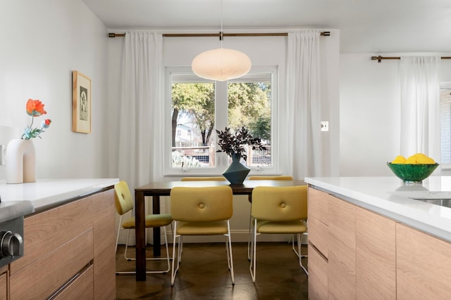 view of dining area