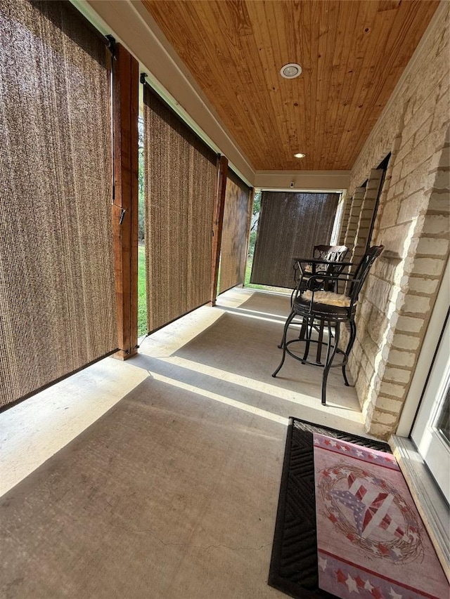 view of sunroom