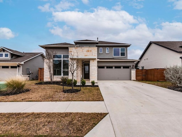 view of front of house featuring a garage