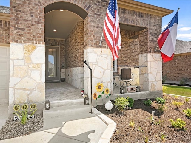 115 Lafayette St, Georgetown, TX 78633 - entrance to property with stone siding and brick siding