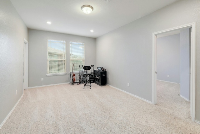 1228 Brenham Ln, Leander, TX 78641 - office area featuring carpet flooring and baseboards