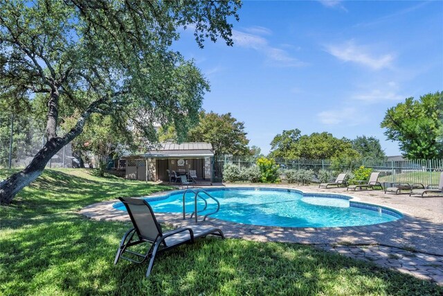 307 Poker Chip Unit 116, Horseshoe Bay, TX 78657 - view of pool featuring a patio