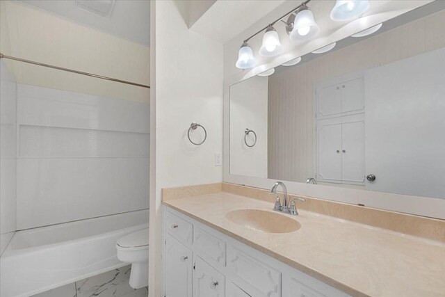 3959 Fm 535, Bastrop, TX 78602 - bathroom with vanity, marble finish flooring, and tub / shower combination