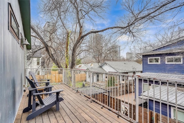 1109 Holly St Unit B, Austin, TX 78702 - view of wooden deck