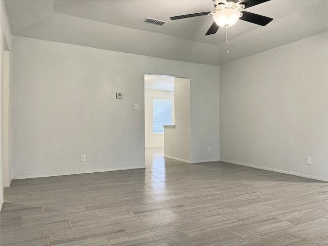 12104 Sage Hen Cir, Austin, TX 78727 - unfurnished room with a ceiling fan and wood finished floors