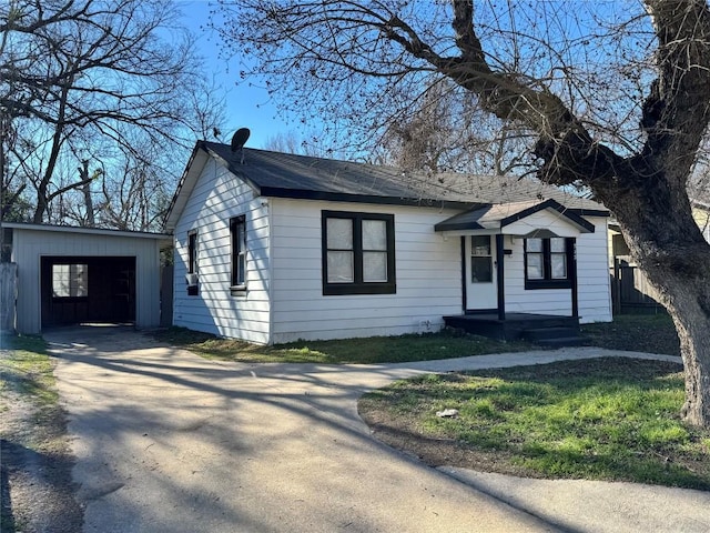 ranch-style home with a garage