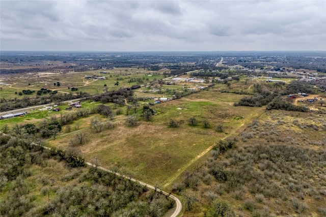 drone / aerial view featuring a rural view