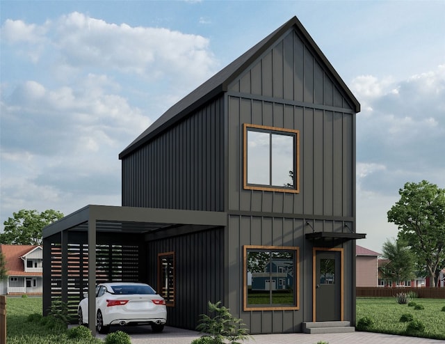 111 Little Walnut Dr Unit 1, Austin, TX 78753 - contemporary home featuring board and batten siding