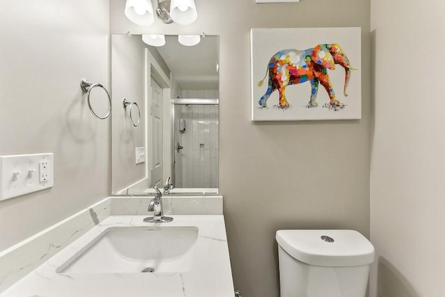 906 E 43rd St, Austin, TX 78751 - bathroom with a shower with door and vanity