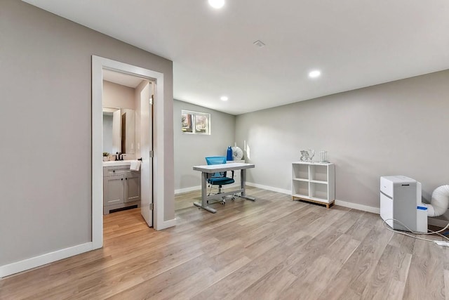 906 E 43rd St, Austin, TX 78751 - office space with light wood-style floors and recessed lighting
