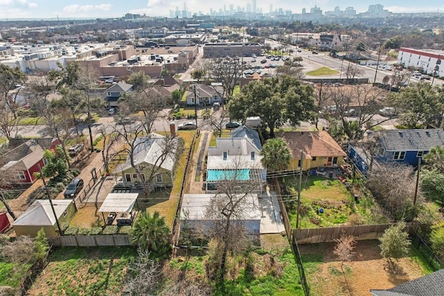 906 E 43rd St, Austin, TX 78751 - aerial view of city skyline