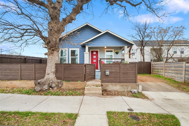 view of front of home