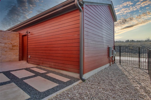 5812 Rotunda Vw, Austin, TX 78747 - view of side of property featuring a gate