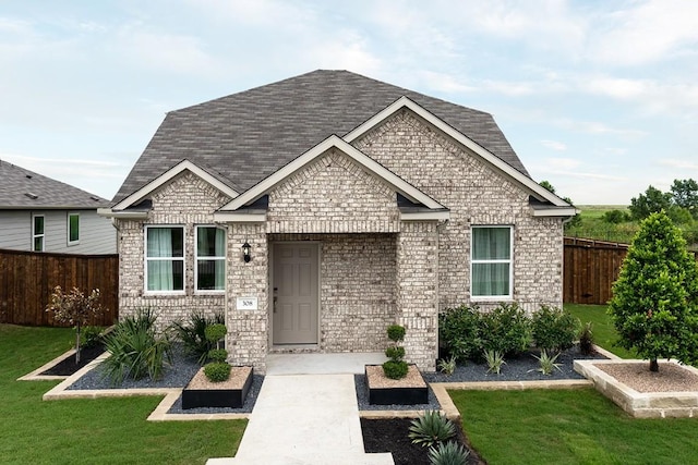 craftsman-style house with a front yard