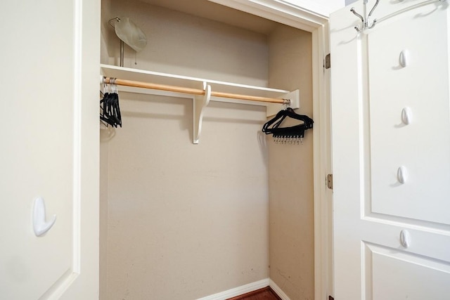 view of closet