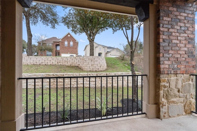 view of balcony