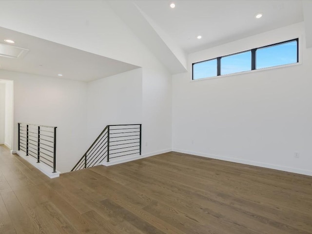 interior space featuring wood-type flooring