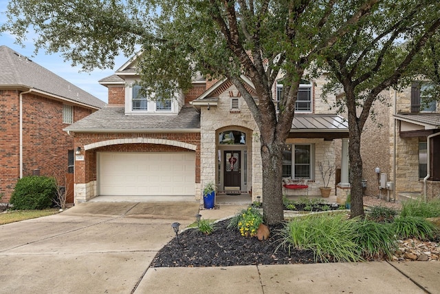 view of front of house featuring a garage