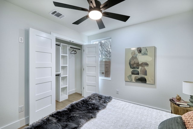908 E 51st St, Austin, TX 78751 - bedroom featuring baseboards and ceiling fan