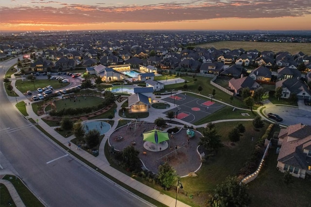 113 University Lands Dr, Liberty Hill, TX 78642 - aerial view of property's location with nearby suburban area and a pool area